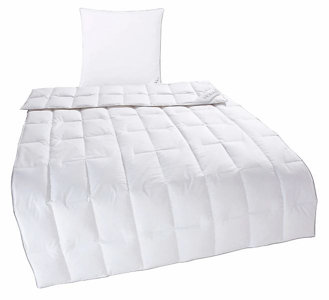 Home affaire Daunenbettdecke + Kopfkissen "TAMINS, Bettdecke 135x200 cm und günstig online kaufen