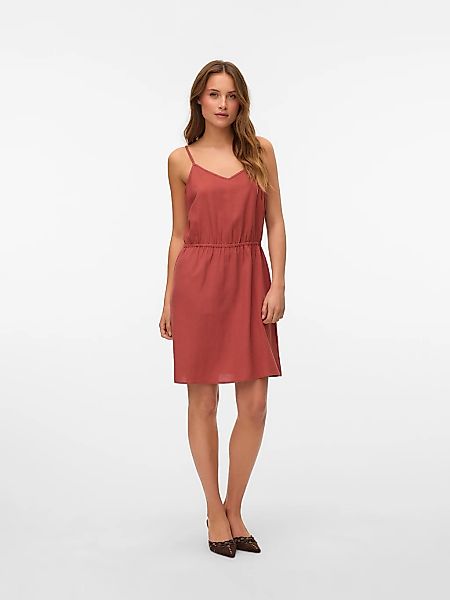 Vero Moda Trägerkleid "VMMYMILO SINGLET SHORT DRESS WVN GA", mit Leinen günstig online kaufen