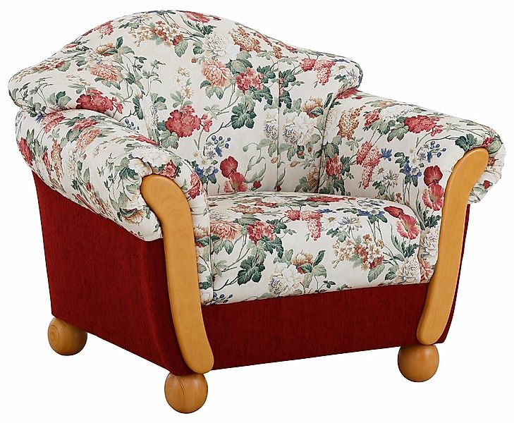 Home affaire Sessel "Milano, bequemer Loungesessel im Landhaus-Stil" günstig online kaufen