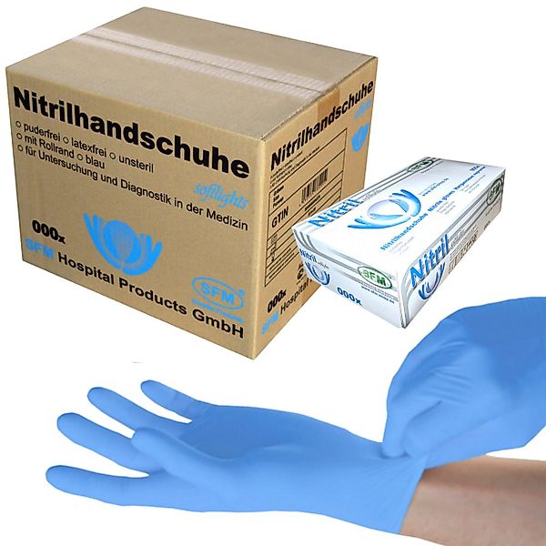 SFM ® Nitril-Handschuhe SOFTLIGHTS : puderfrei günstig online kaufen