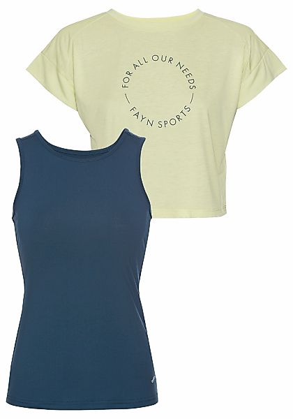 FAYN SPORTS Funktionsshirt "Cropped Top", (Set, 2 tlg.), Kurzarm, sportlich günstig online kaufen