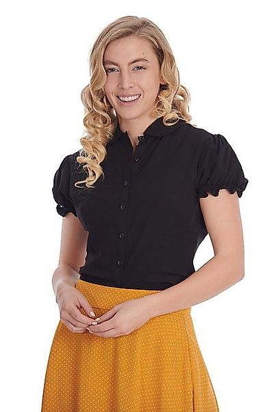 Banned Blusenshirt Betsy Bloom Schwarz günstig online kaufen