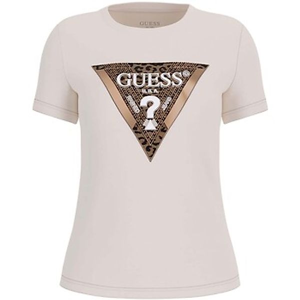 Guess  T-Shirts & Poloshirts Ss Cn Leo Triangle Tee günstig online kaufen