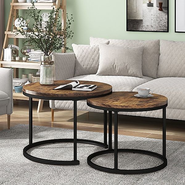 BlingBin Couchtisch rund Satztisch Wohnzimmertisch 1,5 günstig online kaufen