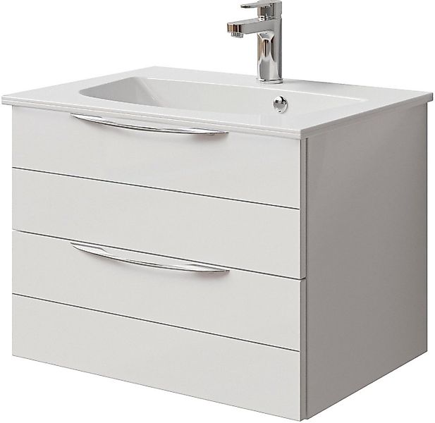 Saphir Waschtisch Serie 6025 Mineralmarmor-Waschtisch mit Unterschrank, 67 günstig online kaufen