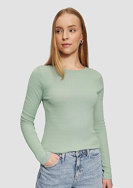 QS Langarmshirt T-Shirt Slim Fit Langarmshirt günstig online kaufen