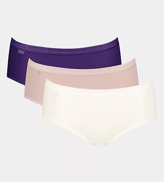 sloggi Midislip "Basic+", (3er Pack), Baumwollmix, klassischer Stil, mittel günstig online kaufen