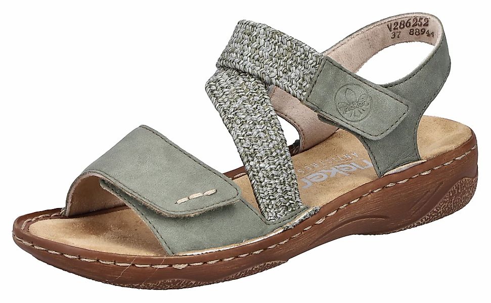 Rieker Sandale, Sommerschuh, Riemchensandale, Sandalette mit Klettverschlüs günstig online kaufen