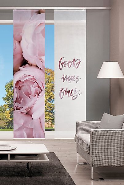 Vision S Schiebegardine "ROSANA" Paneelwagen 1 Stk. tlg. HxB: 260x60, BAMBU günstig online kaufen