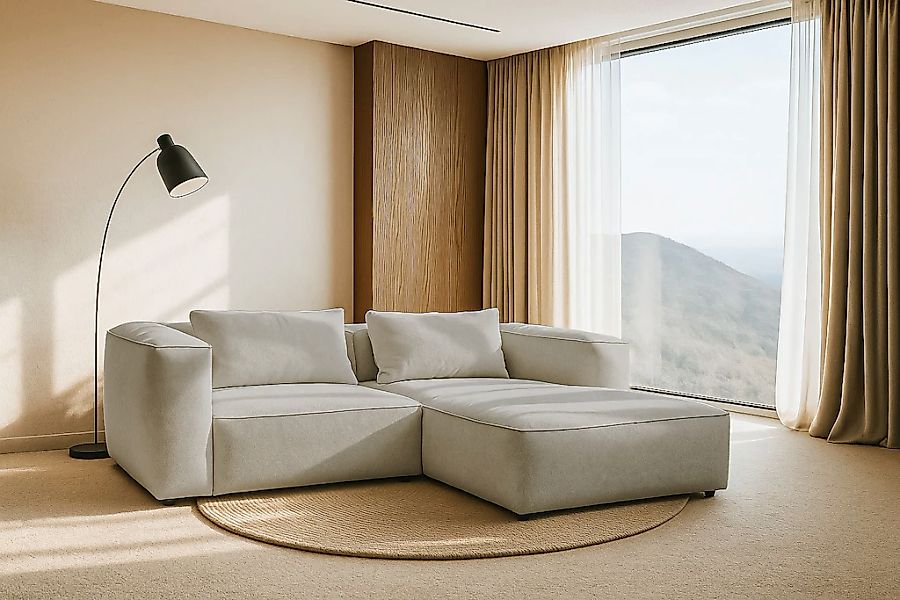 Home affaire Ecksofa "Tvinnet" Breite 228 cm, extra tiefe Sitzfläche, kubis günstig online kaufen