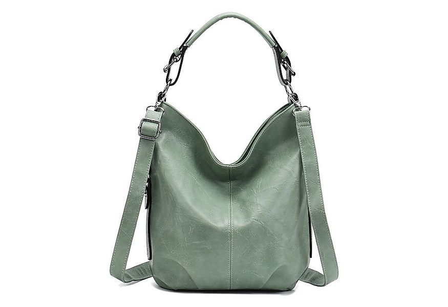 ITALYSHOP24 Schultertasche DAMEN SHOPPER Hobo Bag Umhängetasche Handtasche günstig online kaufen