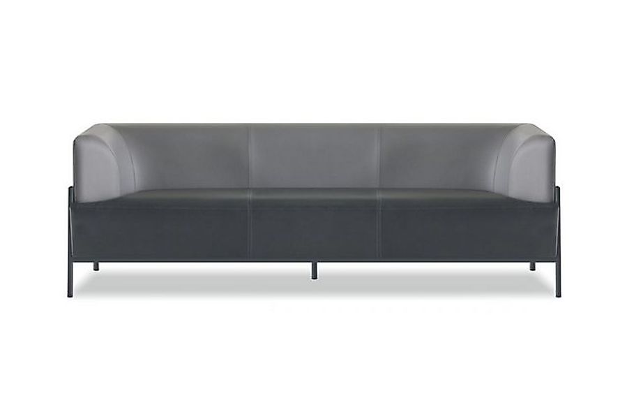 JVmoebel 3-Sitzer Schwarzer Arbeitszimmer 3-Sitzer Leder Sitzmöbel Universe günstig online kaufen