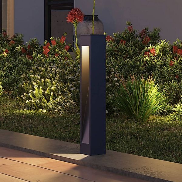 Calex Solar-LED-Wegeleuchte Ivrea, schwarz, Aluminium, IP67 günstig online kaufen