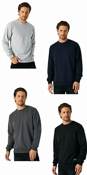 COMEOR Sweatshirt Herren Pullover bequeme Sweater (4-tlg) aus Baumwollmisch günstig online kaufen