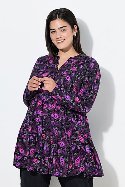 Angel of Style Longbluse Bluse Feder-Muster günstig online kaufen