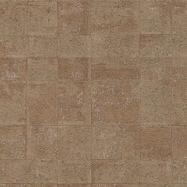 PROFHOME 396711-GU Stein Kacheln Tapete Metallic Gold Bronze Perl- Beige 0, günstig online kaufen
