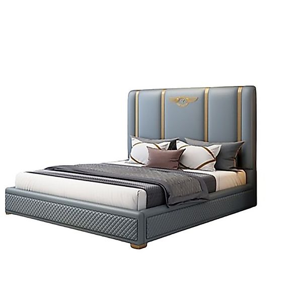 Xlmoebel Bett Luxuriöses Doppelbett mit Metallrahmen und gepolstertem Desig günstig online kaufen
