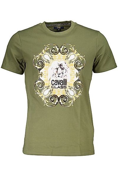 Cavalli Class T-Shirt Herren Kurzarm T-Shirt Grün – Stilvolles Design günstig online kaufen