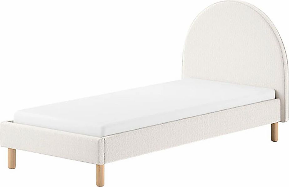 Vipack Polsterbett "Moon, mit flauschigem Bouclé Stoff in verschiedenen Far günstig online kaufen
