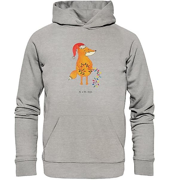 Mr. & Mrs. Panda Hoodie Fuchs Weihnachten Größe L - Heather Grey - Geschenk günstig online kaufen