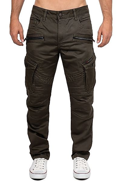 Cipo & Baxx Bikerjeans Herren Straight Fit Hose Mid Waist BA-CD424 Cargohos günstig online kaufen