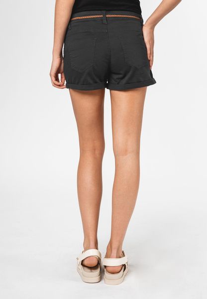SUBLEVEL Chinoshorts Damen Stretch-Shorts mit Flechtgürtel günstig online kaufen