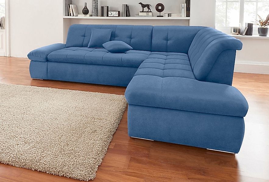 DOMO collection Ecksofa "Moric Luxus incl. Zierkissen B/T/H: 273/216/80 cm" günstig online kaufen