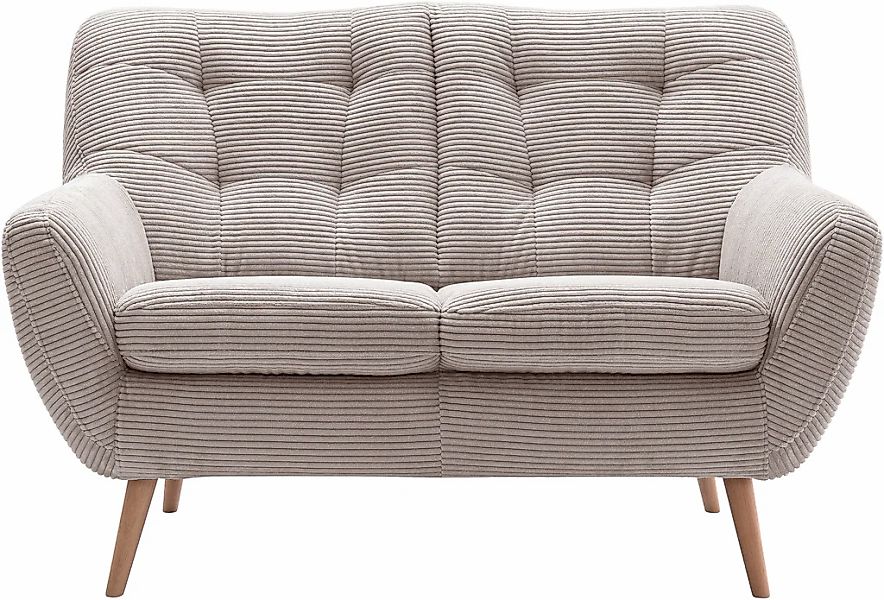 exxpo - sofa fashion 2-Sitzer "Scandi, bequem, aufwendige Rückenpolsterung günstig online kaufen
