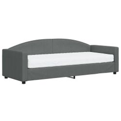vidaXL Bett Tagesbett mit Matratze Dunkelgrau günstig online kaufen