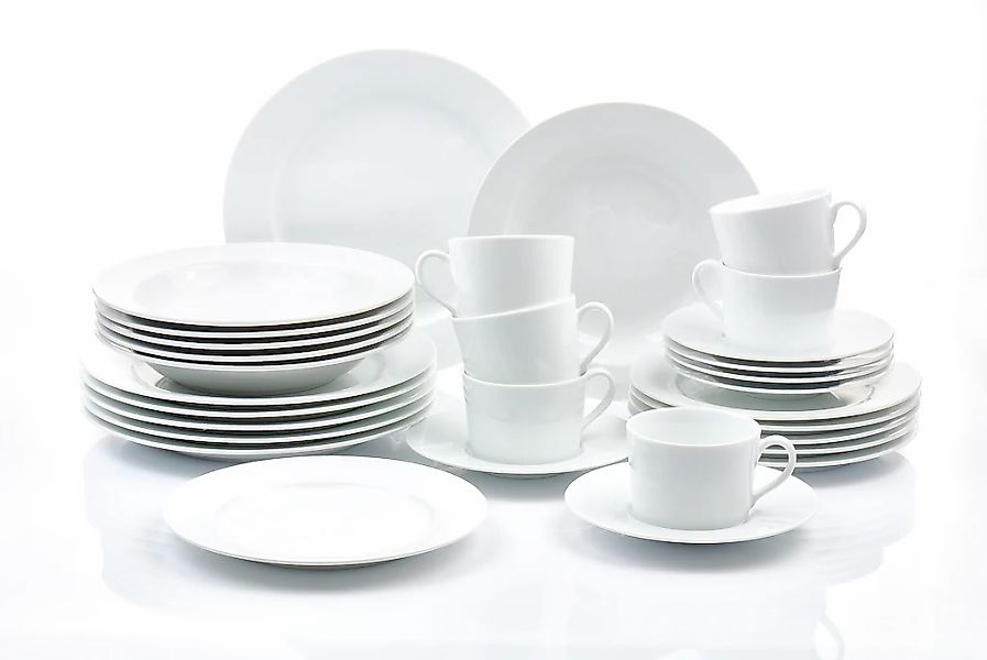 Retsch Arzberg Kombiservice "HEIKE WEISS, Geschirr-Set 30-teilig für 6 Pers günstig online kaufen