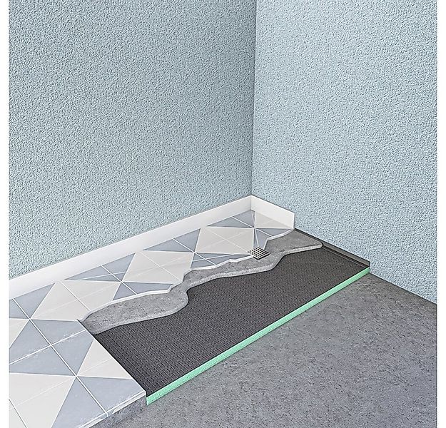 duschspa Duschwanne 4cm XPS Bauplatte Duschtasse + Ablaufgarnitur + Ablaufs günstig online kaufen