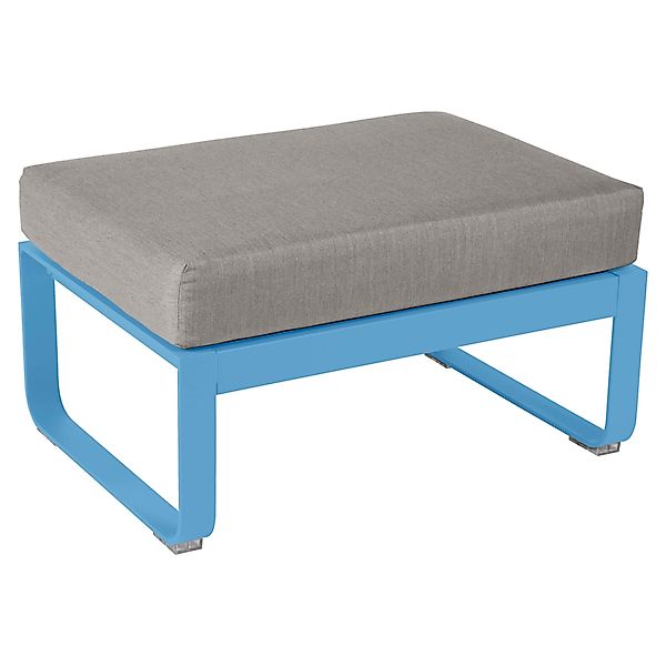 Bellevie 1-Sitzer Hocker E1 Maya-Blau B8 Taupegrau günstig online kaufen