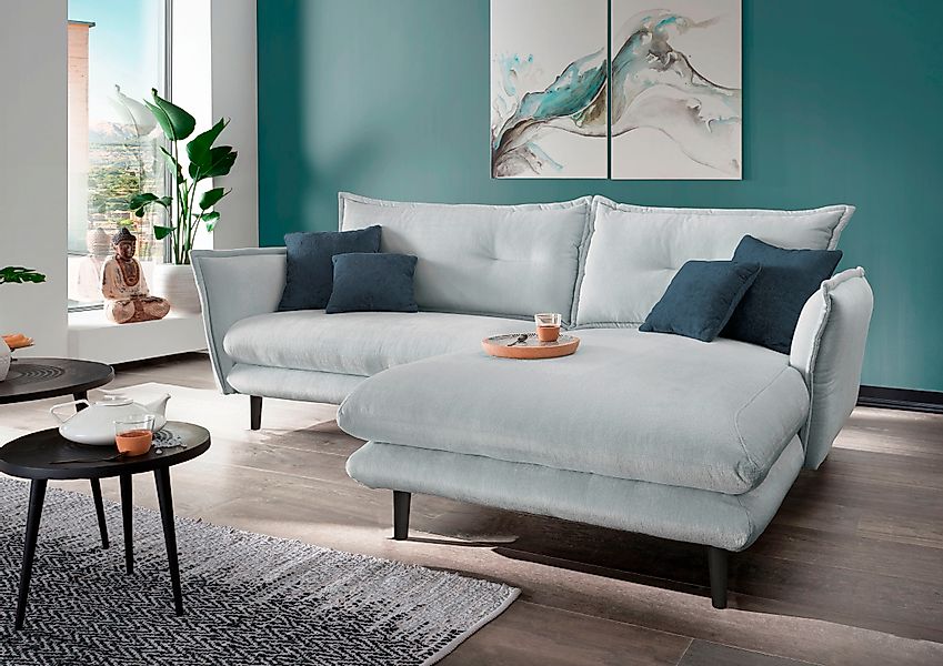 INOSIGN Ecksofa »Lazio modernes Design, bequem, schmale Armlehnen, OTTOs Ch günstig online kaufen