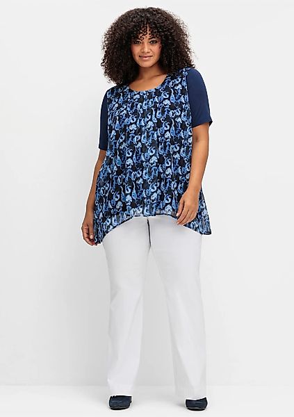 Sheego Blusenshirt "Blusenshirt" 1 tlg. günstig online kaufen