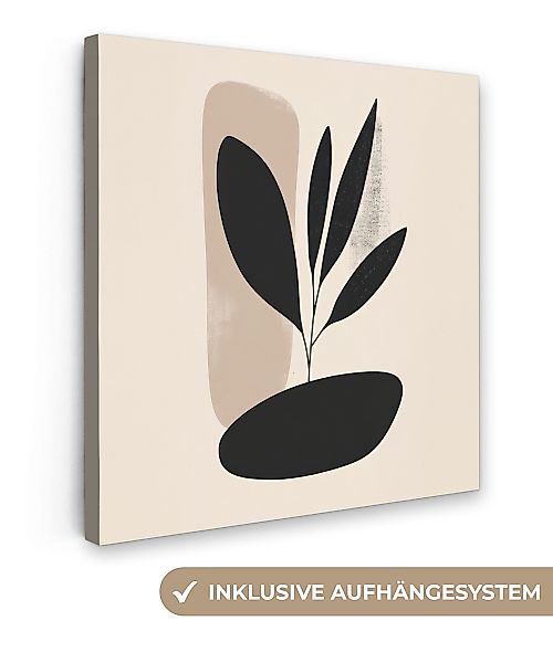 OneMillionCanvasses® Leinwandbild Pflanze - Beige - günstig online kaufen