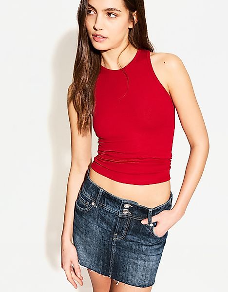 Bershka Jeans-Shorts Damen 40 Blau günstig online kaufen