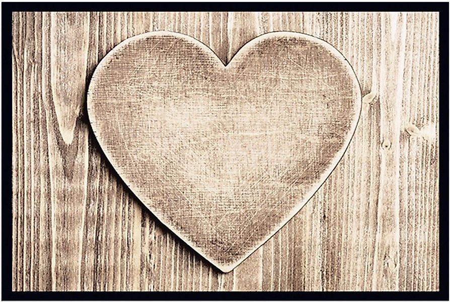 matches21 HOME & HOBBY Fußmatte Türmatte Landhaus Holz-Optik in 40x60 cm al günstig online kaufen