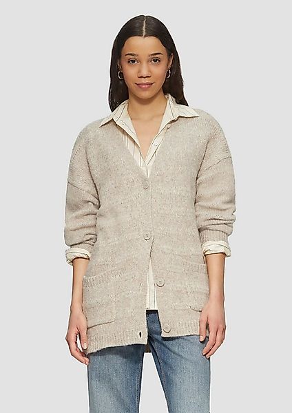QS Cardigan Strickjacke Weiche Strickjacke mit dezenter Struktur günstig online kaufen
