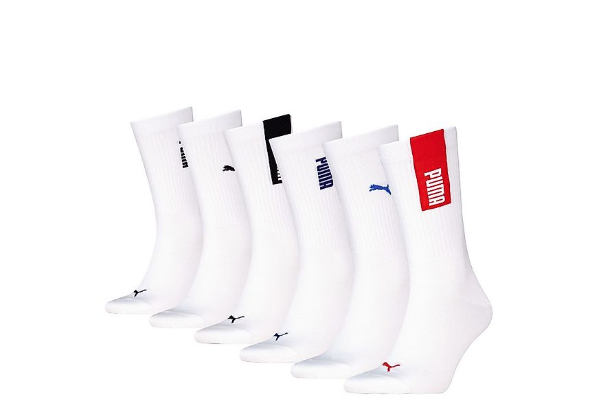 PUMA Socken (6-Paar) mit Rippenbündchen, Logo und Schriftzug günstig online kaufen