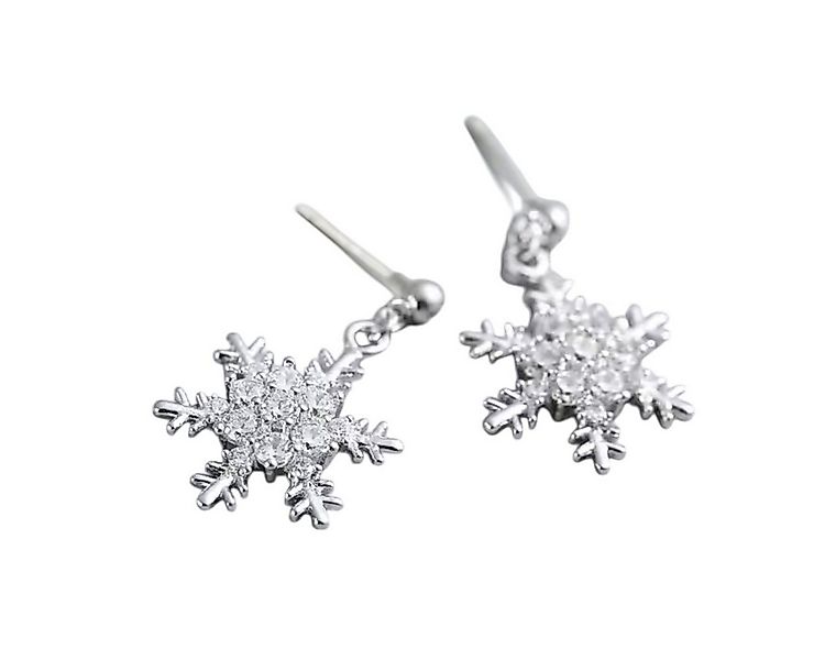 ELLAWIL Paar Ohrstecker Ohrringe Ohrschmuck Ohrstecker Schneekristall / Sch günstig online kaufen