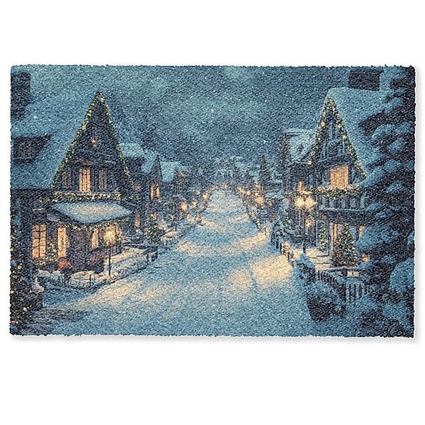 MuchoWow Fußmatte Weihnachtsdorf - Weihnachten - günstig online kaufen