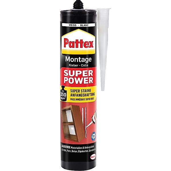 Pattex Baukleber Montagekleber Super Power Kartusche starke Anfangshaftung günstig online kaufen