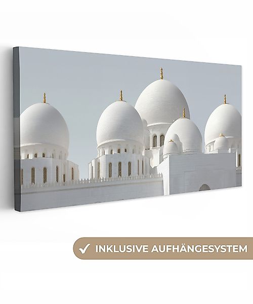OneMillionCanvasses® Leinwandbild Panorama Weiße Kuppeln - günstig online kaufen