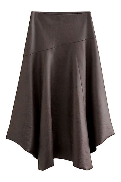 Next Midirock Asymmetrischer Midirock aus Kunstleder (1-tlg) günstig online kaufen