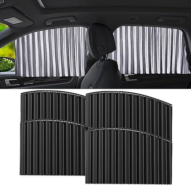 Coonoor Autosonnenschutz 4-teiliges Autosonnenschutzset, Auto-Schiebesonnen günstig online kaufen