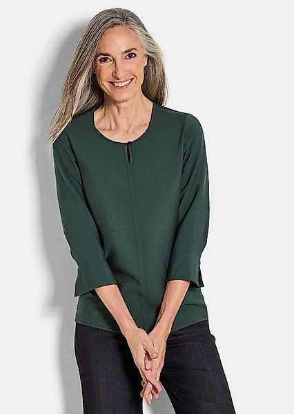 GOLDNER Schlupfbluse Elegante Schlupfbluse Damen aus Viskose mit Strukturmu günstig online kaufen