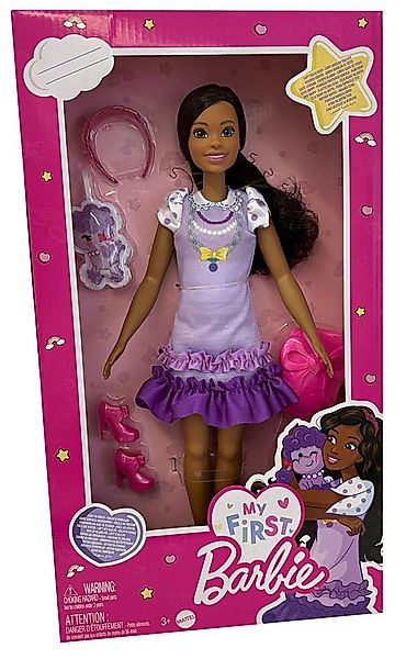 Barbie Stehpuppe My First Barbie Mädchen Brooklyn schwarze wellige Haare Li günstig online kaufen