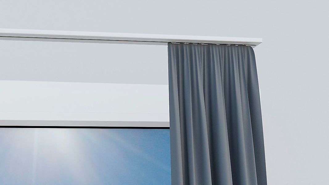 indeko Vorhangschiene Wendeschiene, 1-läufig, Aluminium, Innenlaufschiene günstig online kaufen