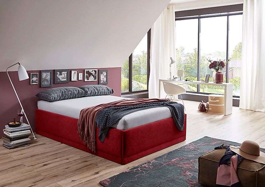 Westfalia Schlafkomfort Polsterbett Texel, Komforthöhe mit Zierkissen, Bett günstig online kaufen