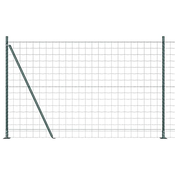 vidaXL Zaun mit Pfosten Grün 1,4 x 10 m Stahl und PVC 3350838 günstig online kaufen